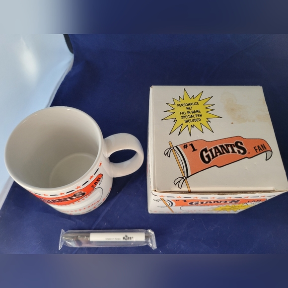 Vintage Russ San Francisco Giants Baseball Cup/Mug All Occasion Holiday/Kids - Picture 8 of 14